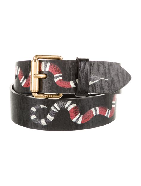 gucci leather belt with kingsnake on|authentic Gucci belts for cheap.